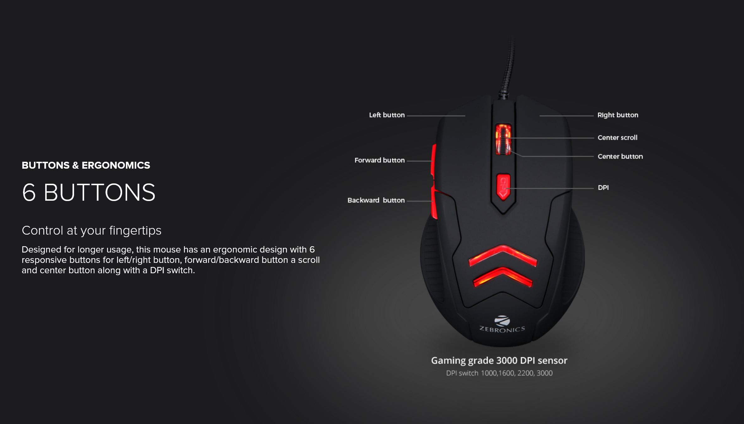 zebronics mouse light settings